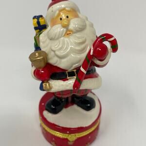 Santa Claus Christmas Trinket Box